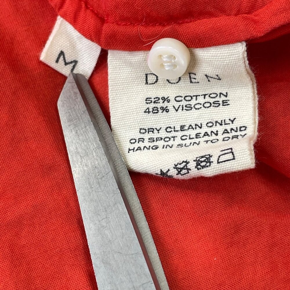 Doen The Jane Blouse Orange Red Scarlett - Picture 7 of 11